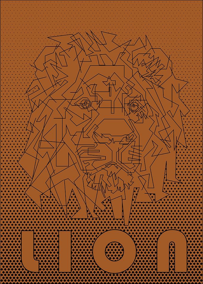 Lion Halftone