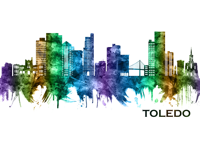 Toledo Ohio Skyline