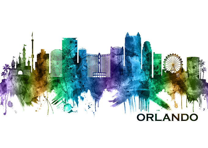 Orlando Florida Skyline
