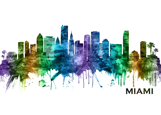 Miami Florida Skyline