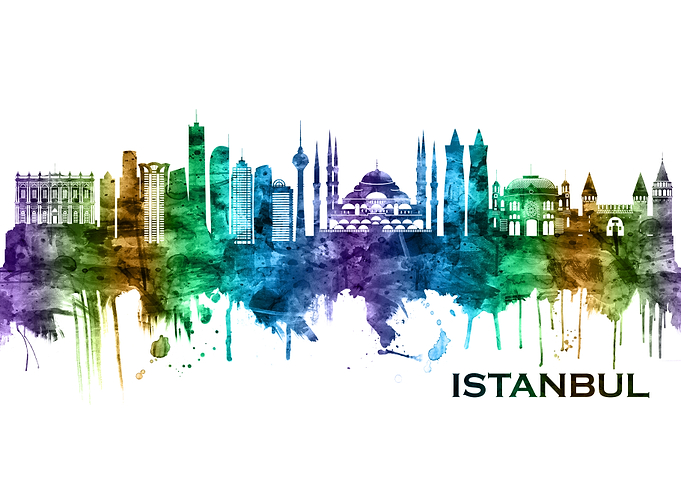 Istanbul Turkey Skyline