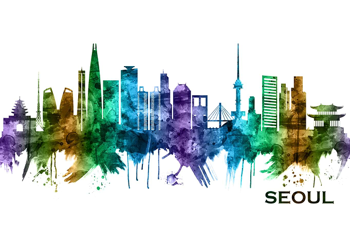 Seoul South Korea Skyline