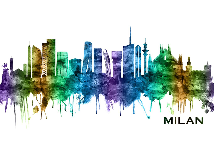 Milan Italy Skyline