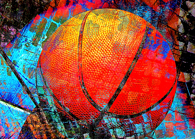 Basketball art print 144