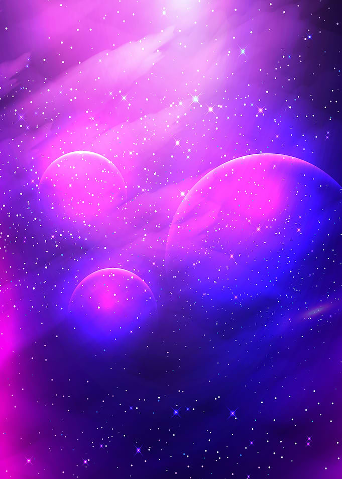 Colorful Space Galaxy
