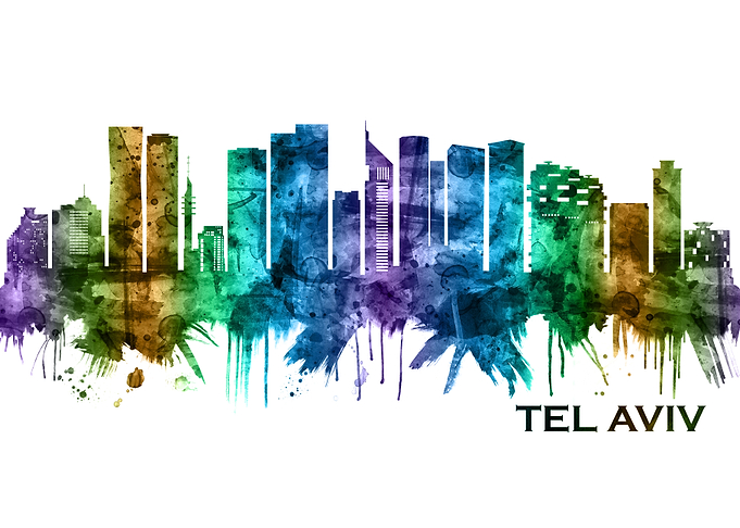 Tel Aviv Israel Skyline