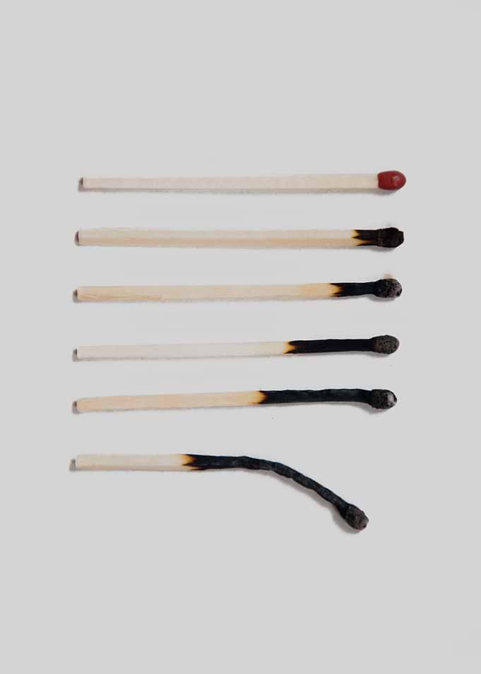 matches burned