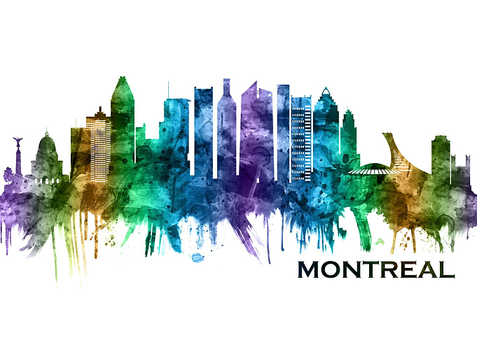 Montreal Canada Skyline