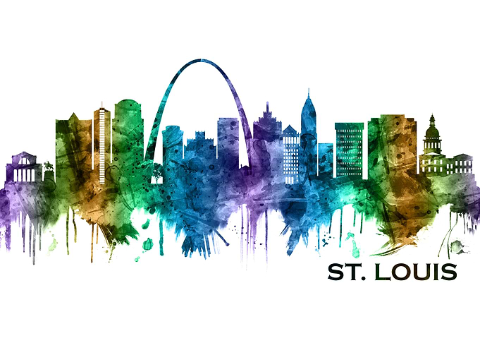 St Louis Missouri Skyline