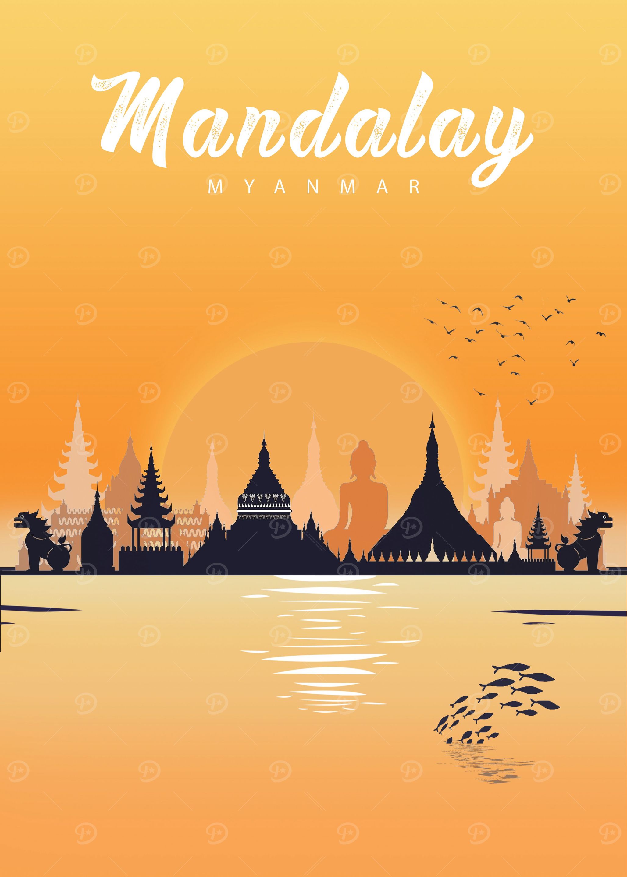 Mandalay skyline