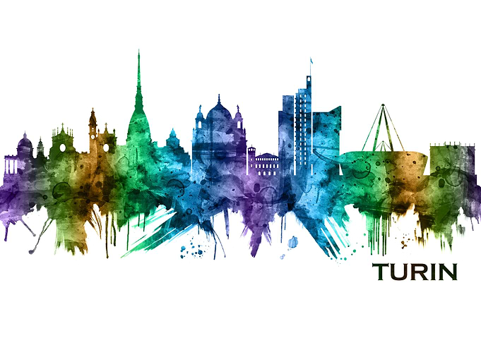 Turin Italy Skyline