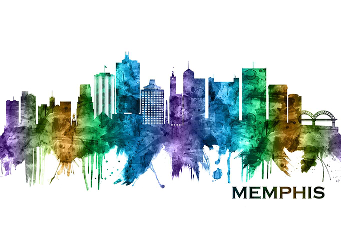 Memphis Tennessee Skyline