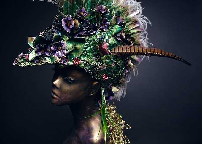 Flower statue
