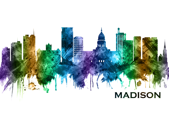 Madison Wisconsin Skyline
