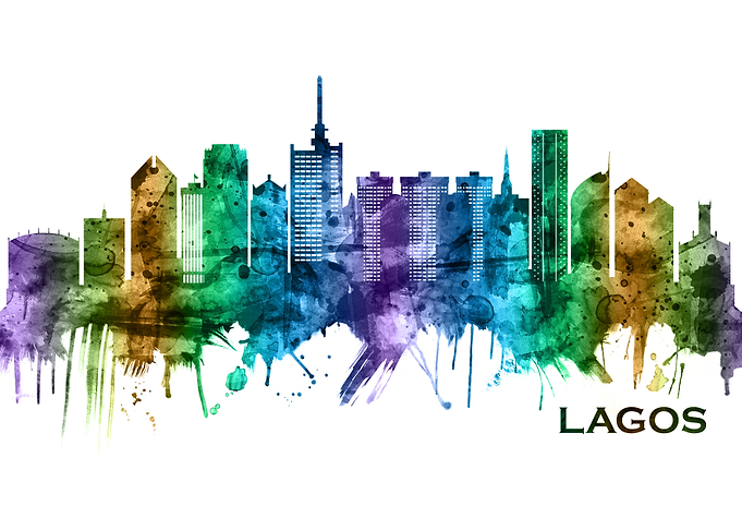 Lagos Nigeria Skyline