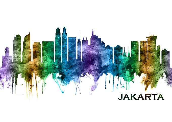 Jakarta Indonesia Skyline