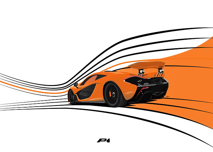Mclaren P1 Orange