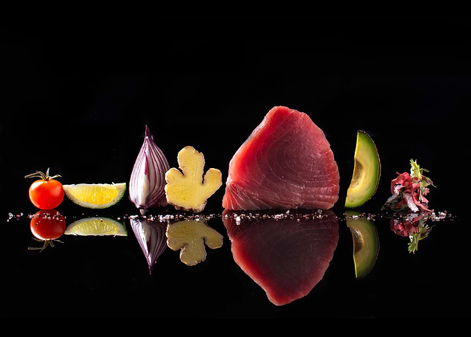 tuna with ingredients for