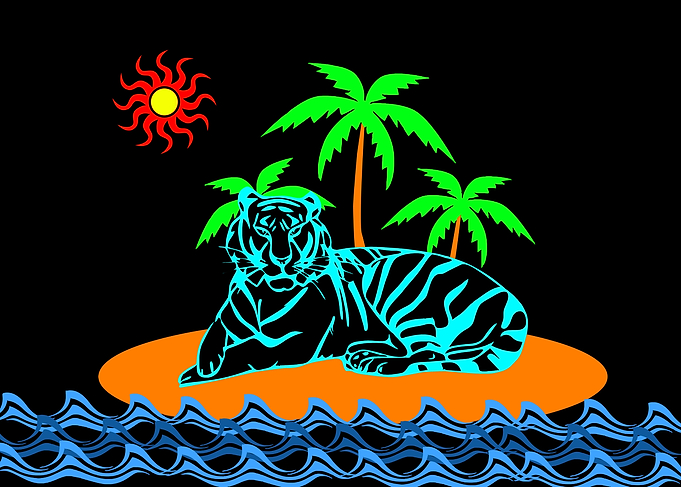 Tiger On Vacation