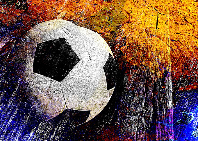 Soccer art print 7 ball