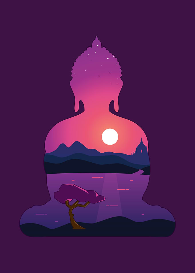Buddha Silhouette 1