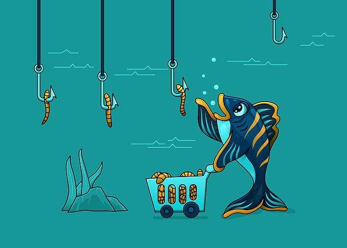 Supermarket fishing bait