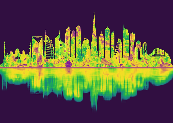 Dubai UAE Skyline