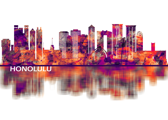 Honolulu Hawaii Skyline