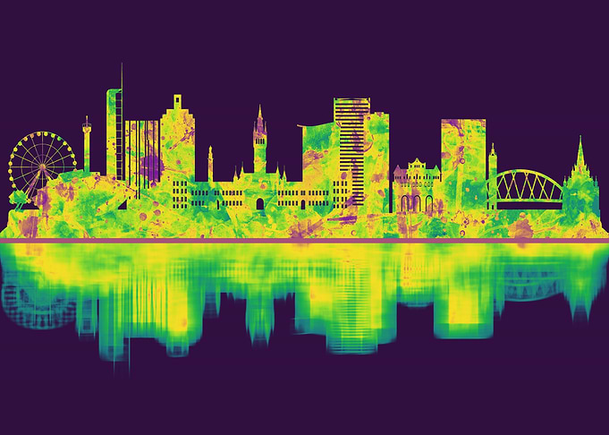 Glasgow Scotland Skyline