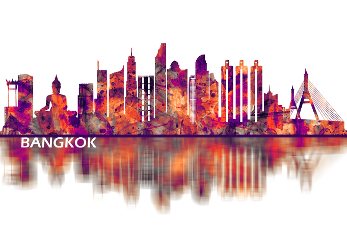 Bangkok Thailand Skyline
