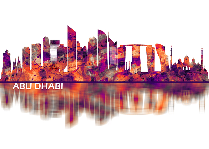Abu Dhabi UAE Skyline