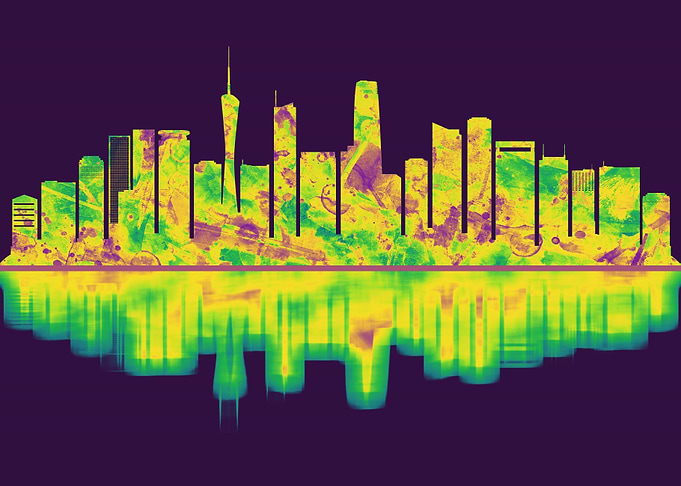 Guangzhou China Skyline