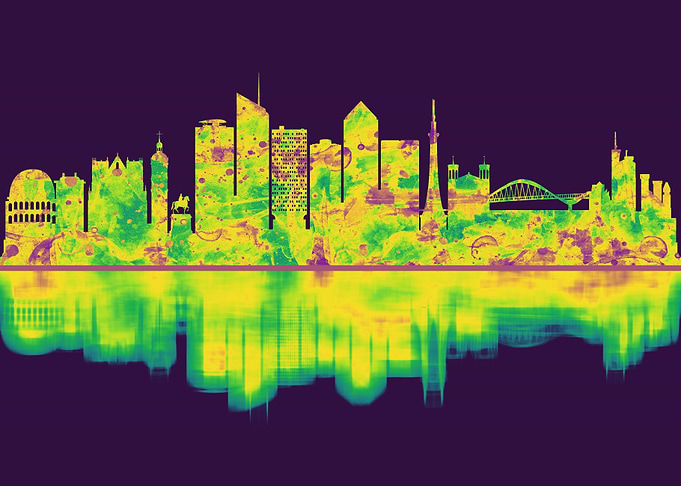 Lyon France Skyline