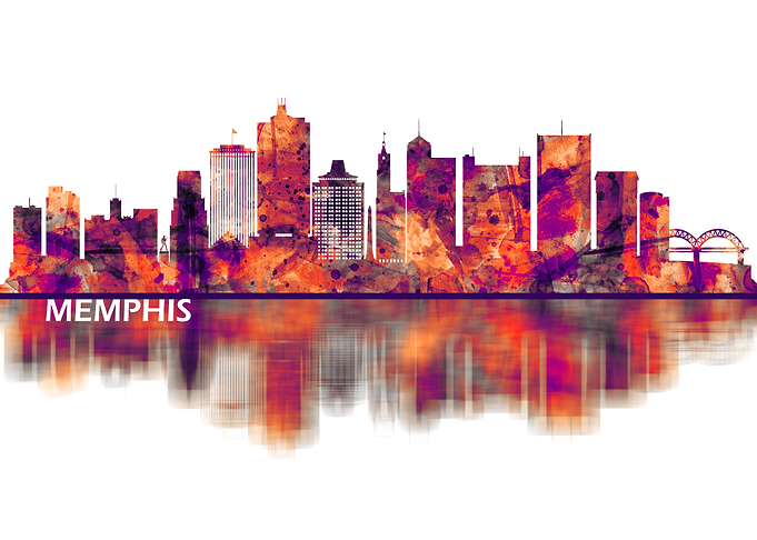 Memphis Tennessee Skyline