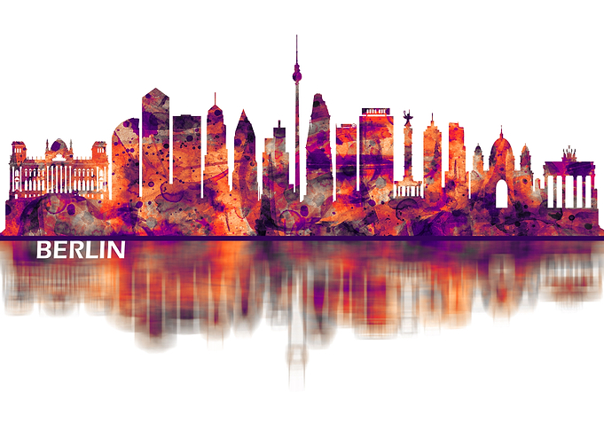 Berlin Germany Skyline