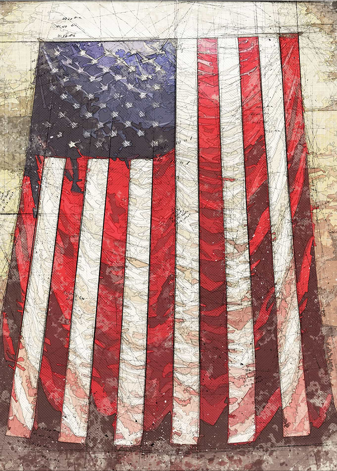 Unique American Flag