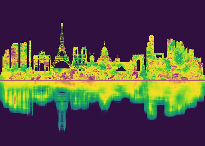 Paris France Skyline
