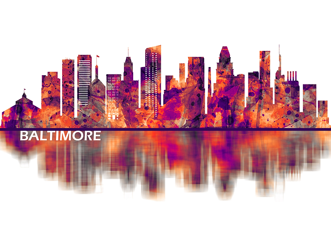 Baltimore Maryland Skyline