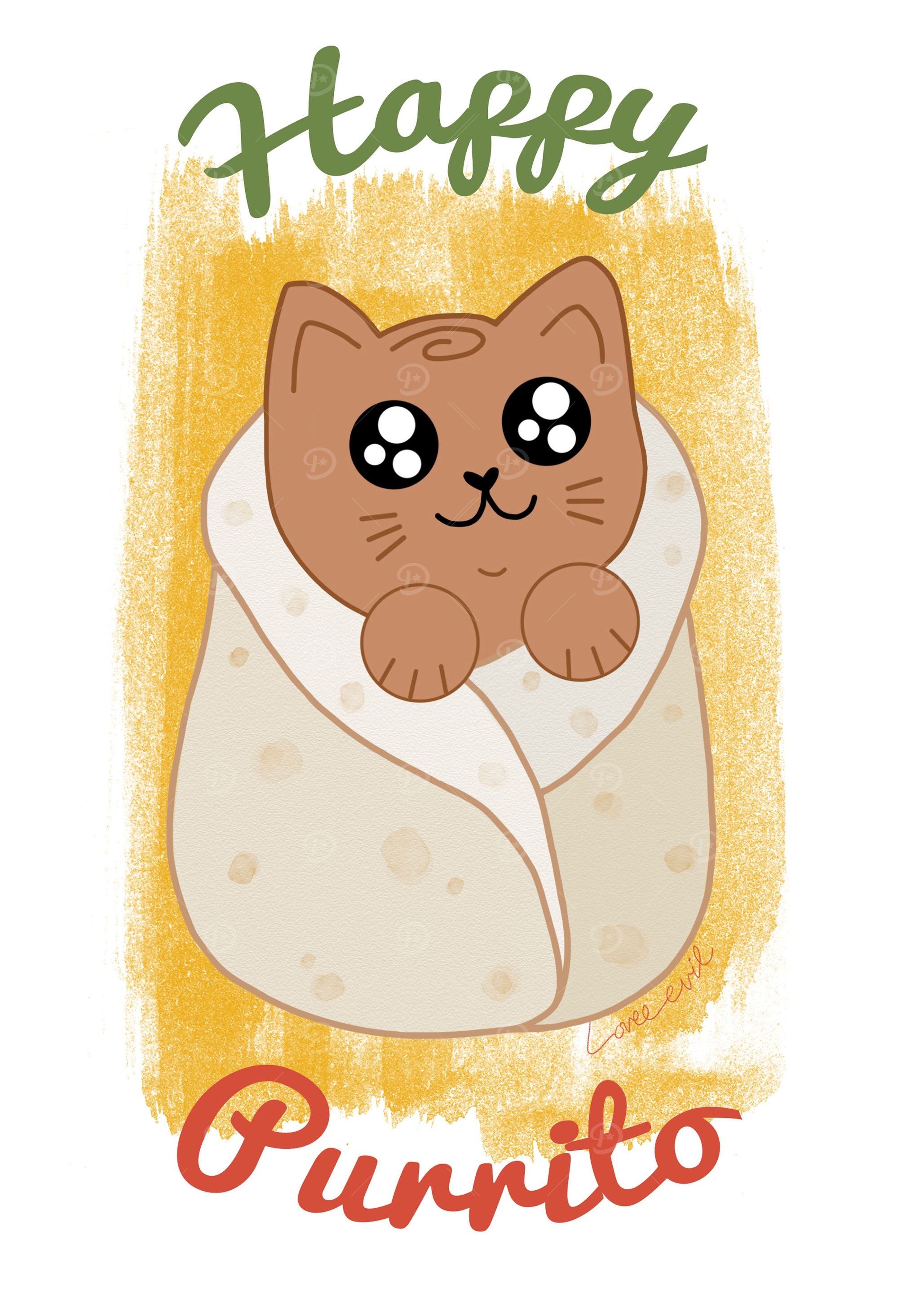 Happy Purrito