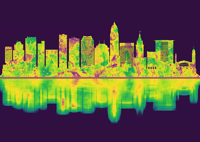 Cleveland Ohio Skyline