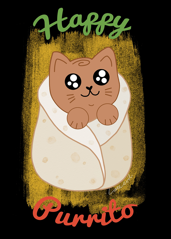 Happy Purrito