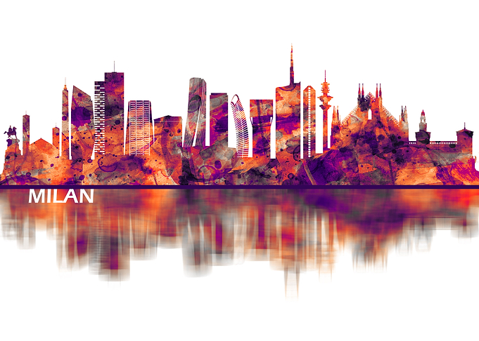 Milan Italy Skyline