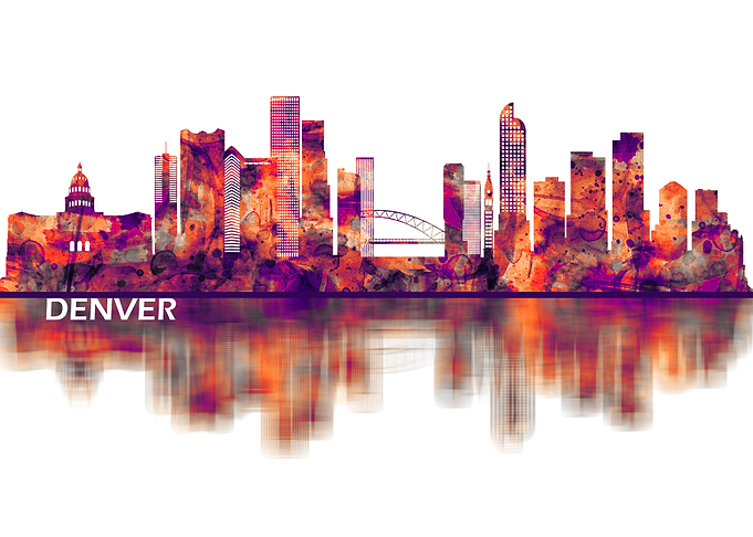 Denver Colorado Skyline