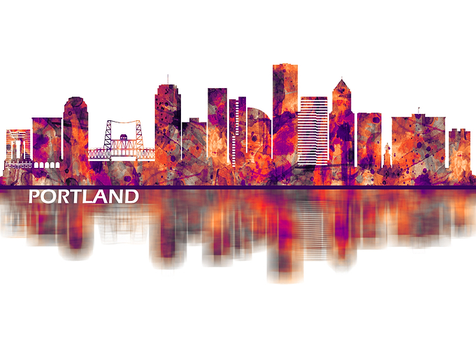 Portland Oregon Skyline