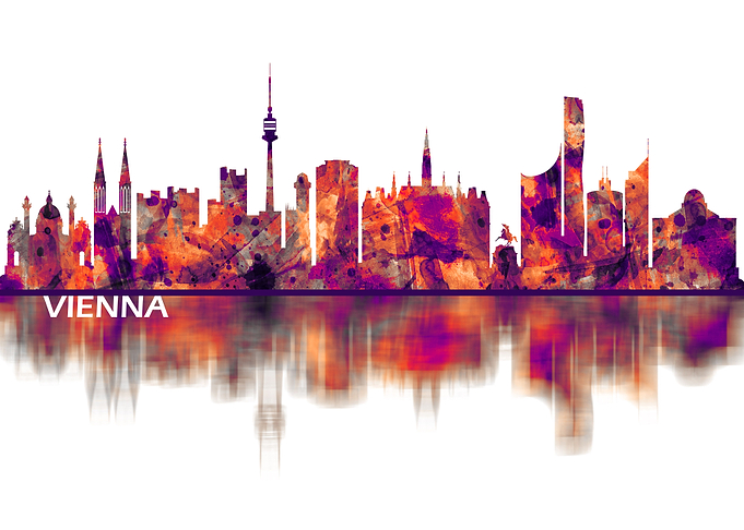 Vienna Austria Skyline
