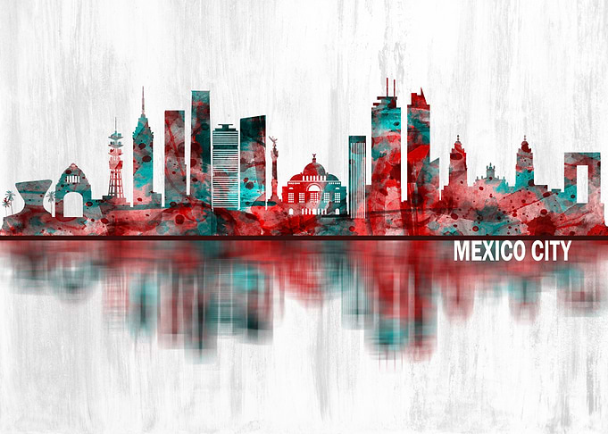 Mexico City Skyline