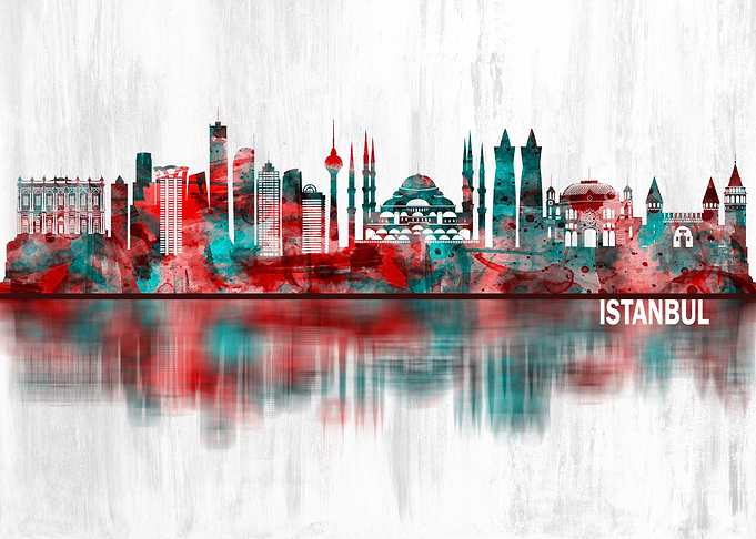Istanbul Turkey Skyline