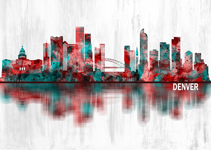 Denver Colorado Skyline