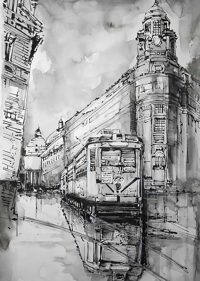 Kolkata Trio of postcards