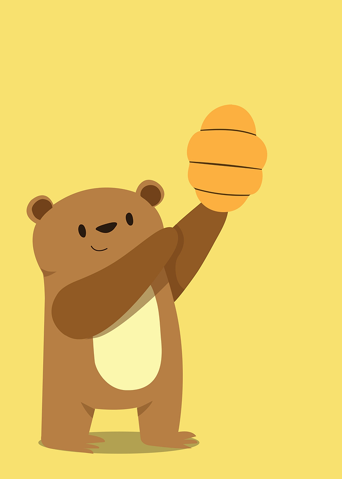 bear and honey